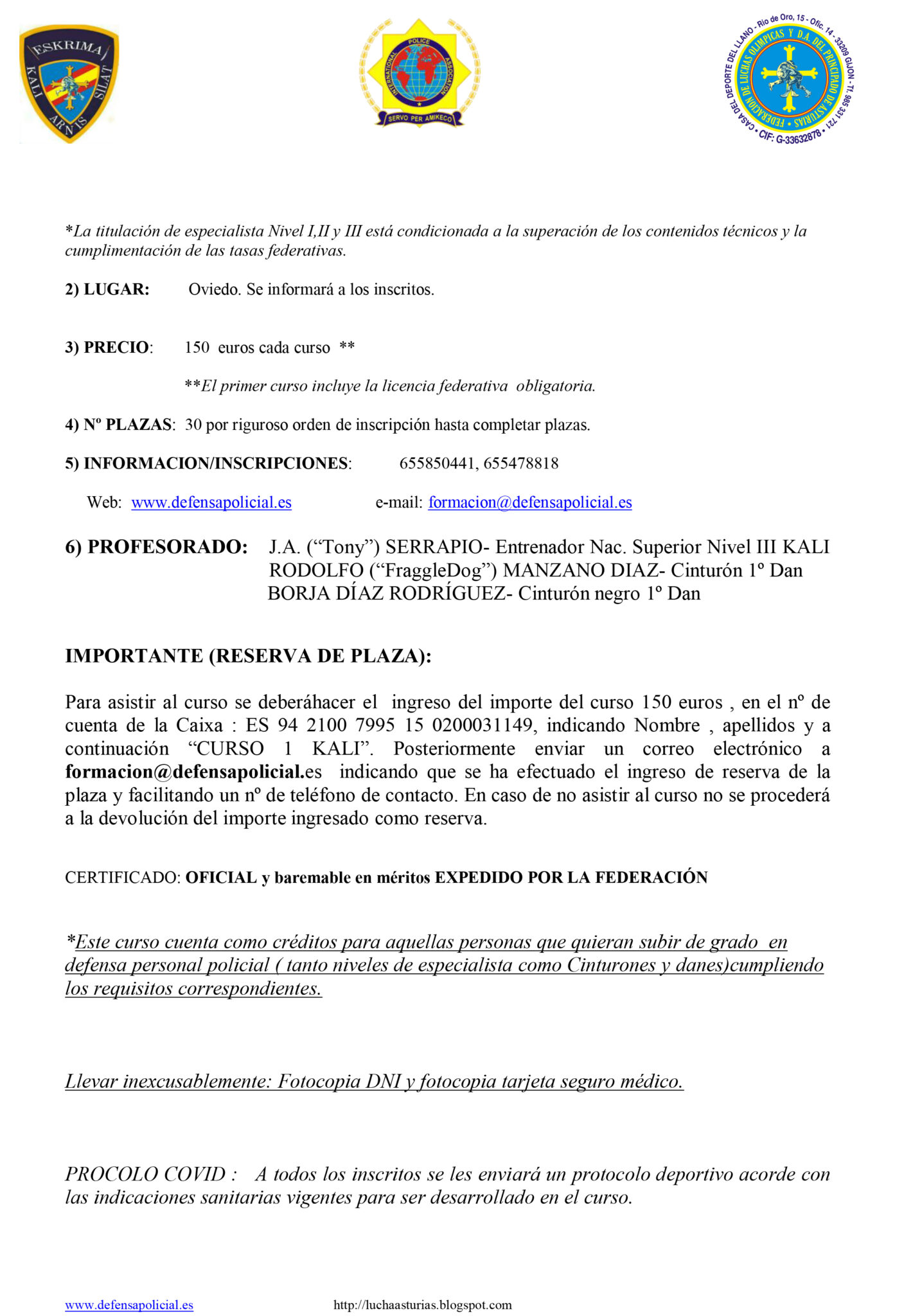 Federación de luchas olímpicas y DD.AA. del Pdo. de Asturias