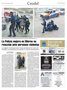 Luchas Olímpicas Curso de "Intervención policial - Reducción de personas violentas" impartido por el Departamento de Defensa Personal Policial de nuestra Federación a la Policía Local de Mieres.