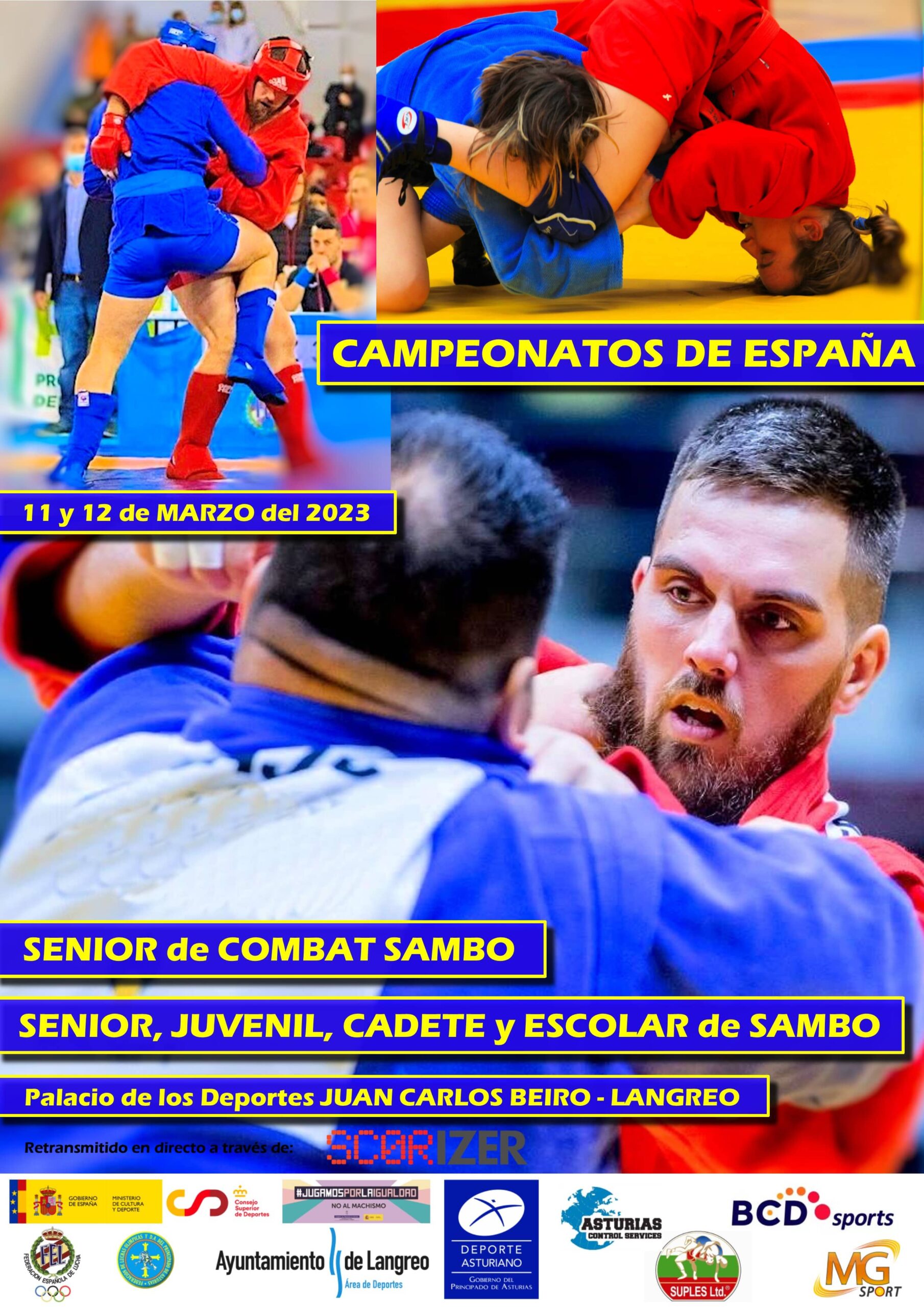 Cartel Campeonato España de Sambo 2023